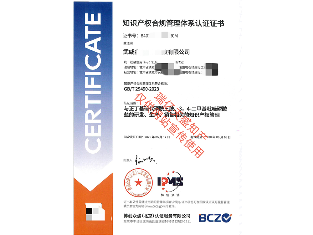 知识产权管理沙坡头体系认证（贯标）